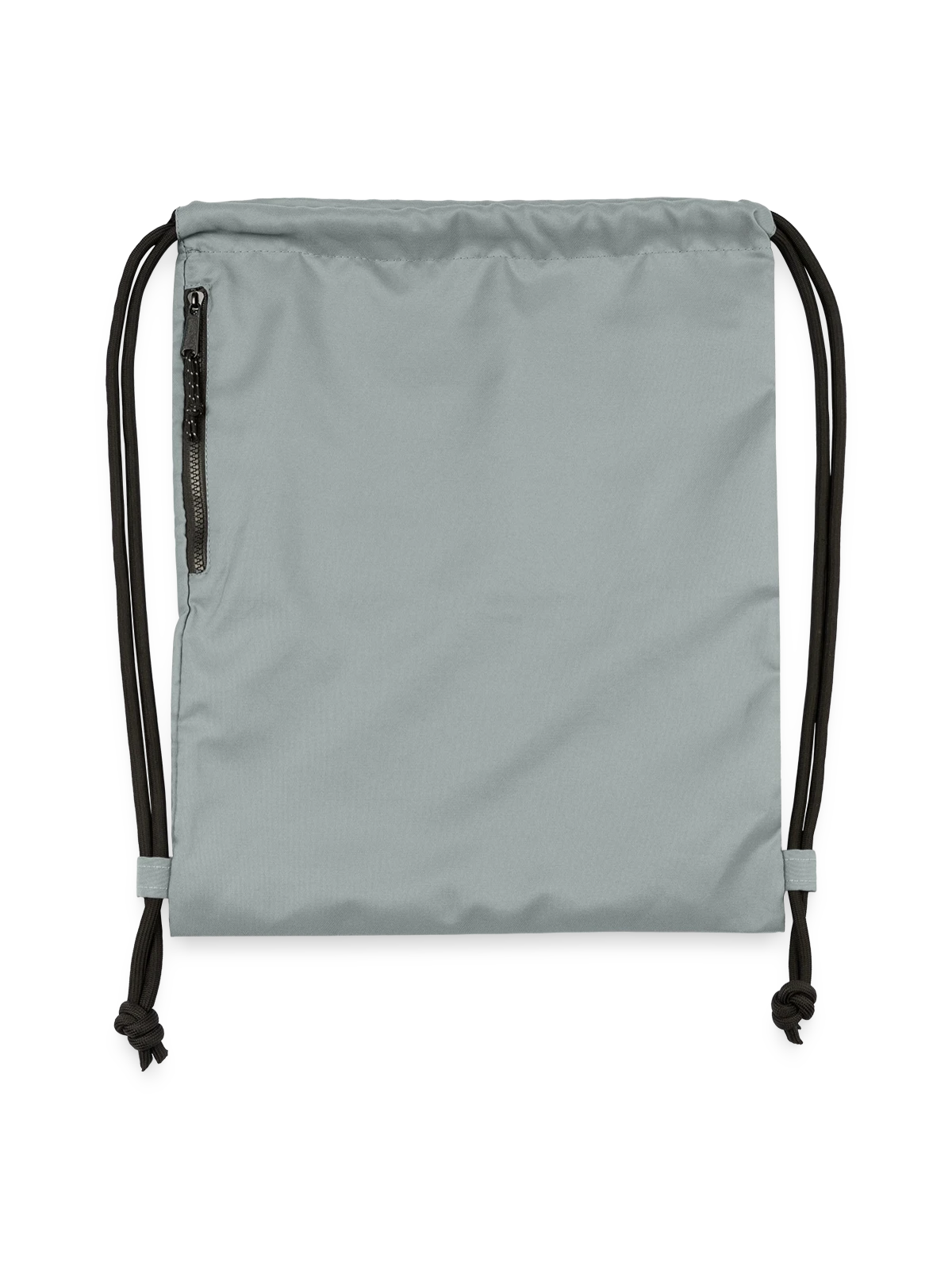 Gymsac made from recycled material - mineral charcoal grey - Front