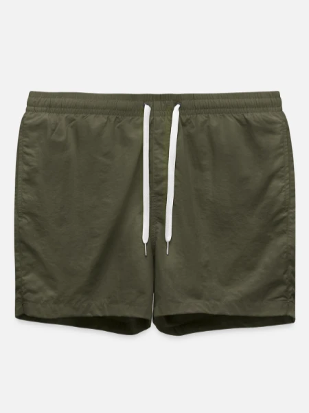 Short de bain - vert olive - Devant
