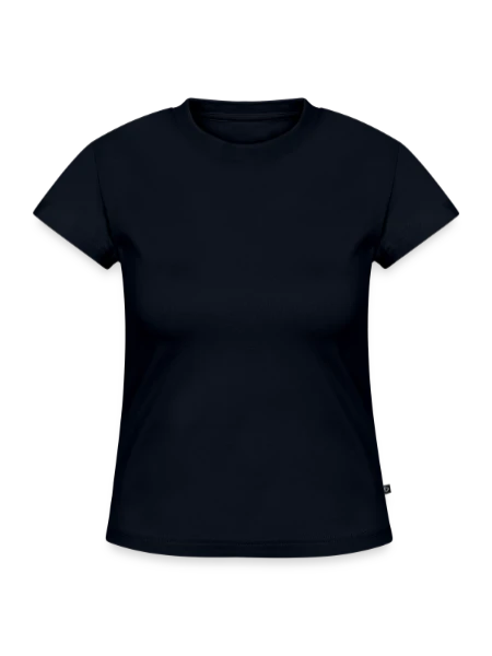 SLIM FIT Women's Organic T-Shirt - navy - Front