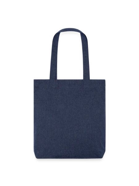 Stanley/Stella recycelter Heavyweight Stoffbeutel - melange Blue - Hinten