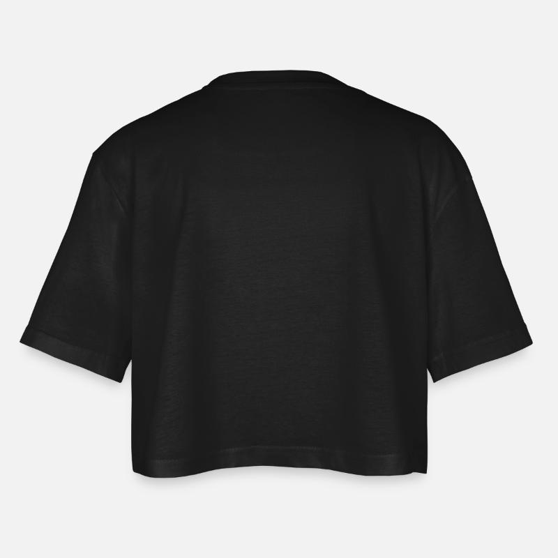 Oversize cropped T-shirt til damer