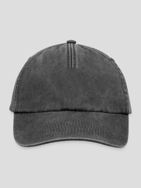 Relaxed Vintage Cap - Vintage Schwarz - Vorne