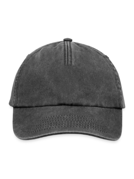 Casquette vintage décontractée - noir vintage - Devant