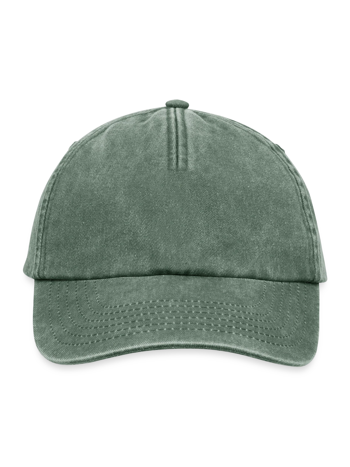 Relaxed Vintage Cap - Vintage Flaschengrün  - Vorne