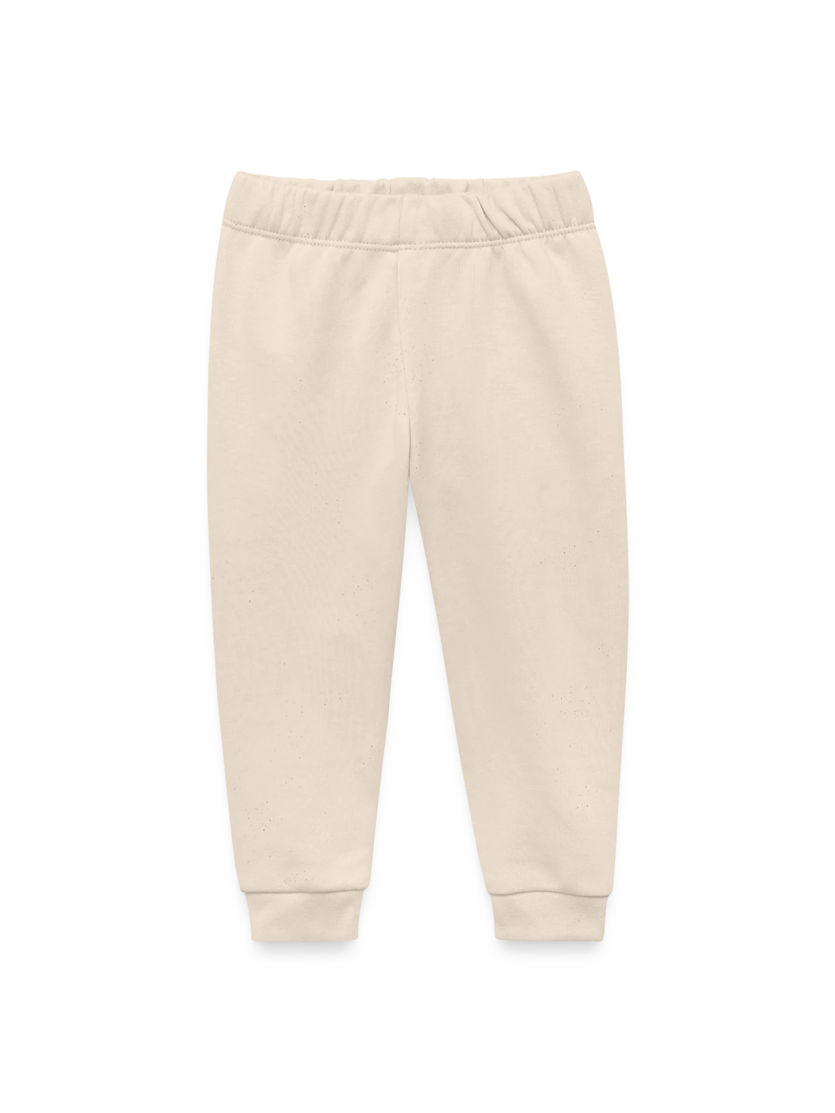 Pantalon de jogging bébé bio Stanley/Stella - écru doux - Devant