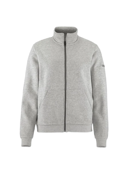 CRAFT Community 2.0 Frauen Sweatjacke  - Grau meliert - Vorne
