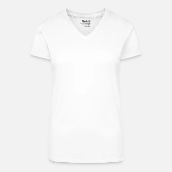 Maglietta ecologica da donna con scollo a V