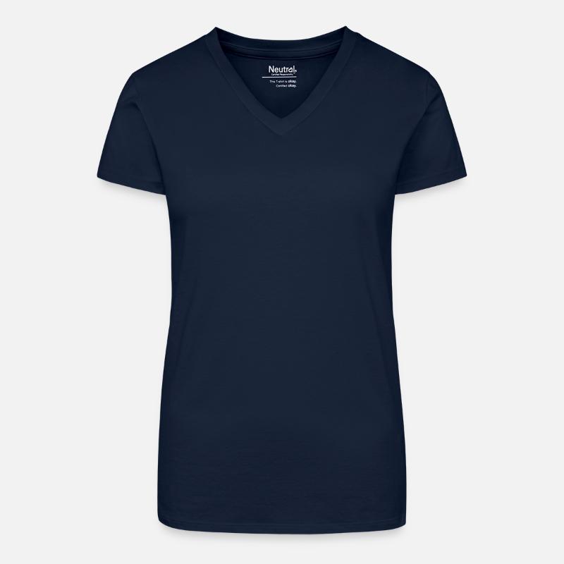 T-shirt bio col V Femme