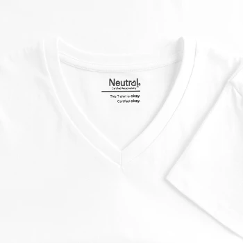 Maglietta ecologica da donna con scollo a V