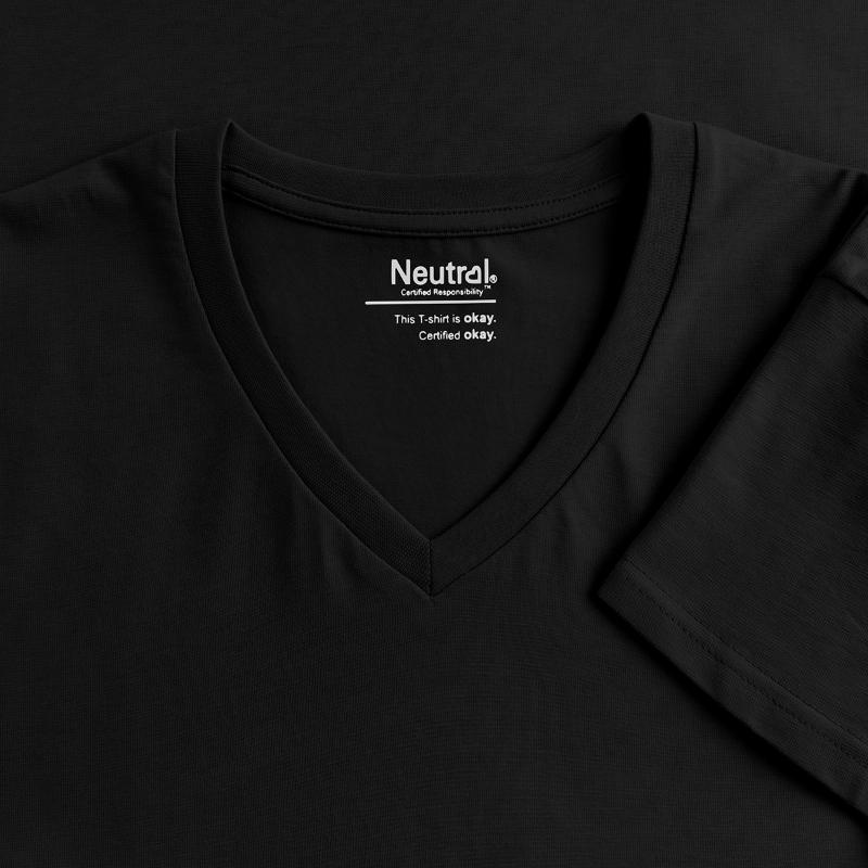T-shirt bio col V Femme