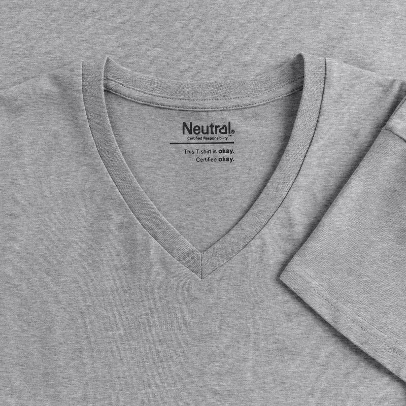 T-shirt bio col V Femme