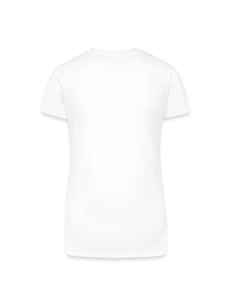 Organic Women's V-Neck T-Shirt - white - Back