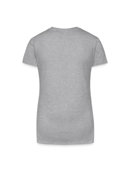 Organic Women's V-Neck T-Shirt - heather grey - Back