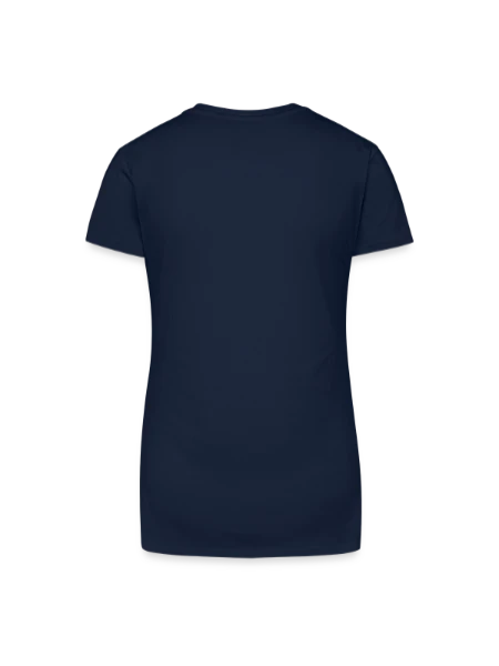 Organic Women's V-Neck T-Shirt - navy blue - Back