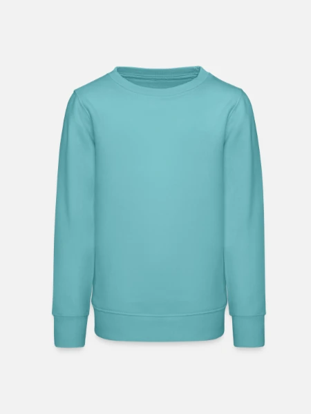 Sweat ado bio Stanley/Stella - turquoise pastel - Devant