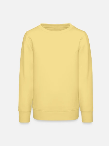 Sweat ado bio Stanley/Stella - jaune viva  - Devant