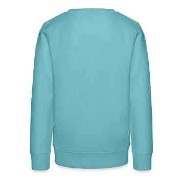 Sweat ado bio Stanley/Stella - turquoise pastel - Dos - AI Model Teenager Male light (155cm)
