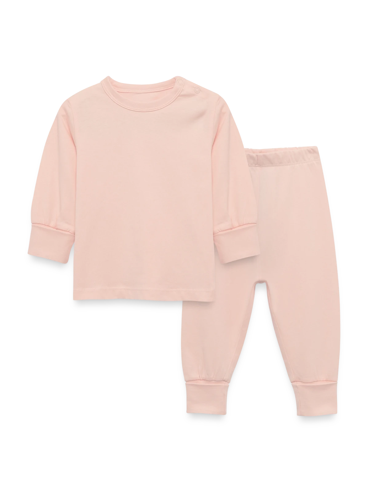 Baby Sleepsuit - crystal pink - Front
