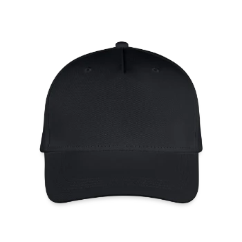 Organic Kids’ Baseball Cap - black - Front