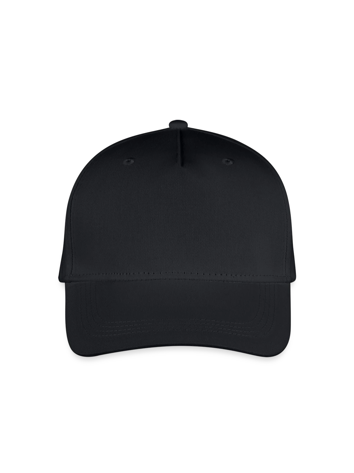 Organic Kids’ Baseball Cap - black - Front