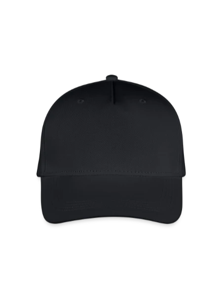 Organic Kids’ Baseball Cap - black - Front