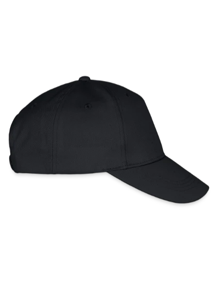 Organic Kids’ Baseball Cap - black - Right