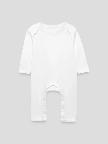 Baby Bio Strampler - Weiß - Vorne