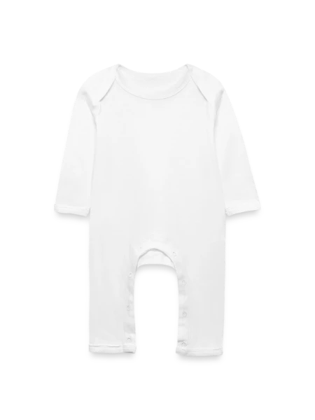 Baby Organic Romper - white - Front