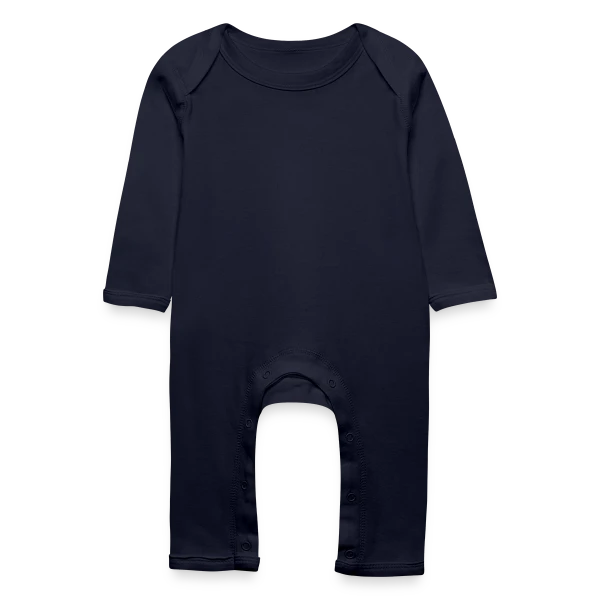 Grenouillère bio Bébé personnalisé - Aperçu en couleur marine