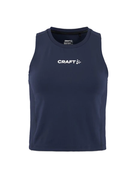 CRAFT Rush 2.0 Frauen Crop Singlet - Dunkelnavy - Vorne
