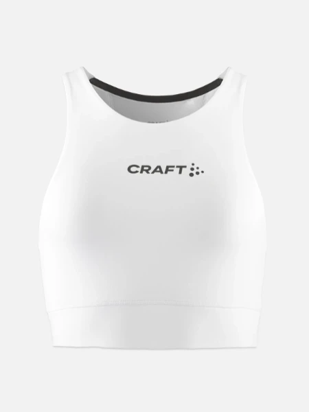 CRAFT Rush 2.0 Women's Crop Top - white - Front