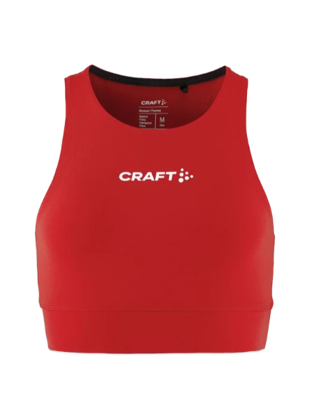 CRAFT Rush 2.0 Women's Crop Top - red - Front