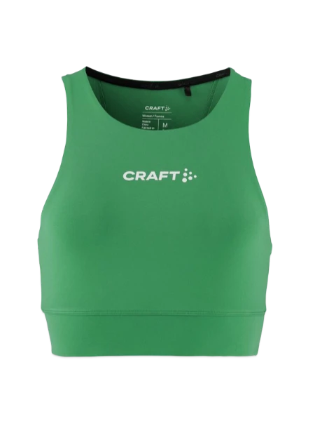CRAFT Rush 2.0 Frauen Crop Top - Smaragdgrün - Vorne