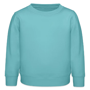 Sweat enfant bio Stanley/Stella - turquoise pastel - Devant - AI Model Kid Female (0cm)