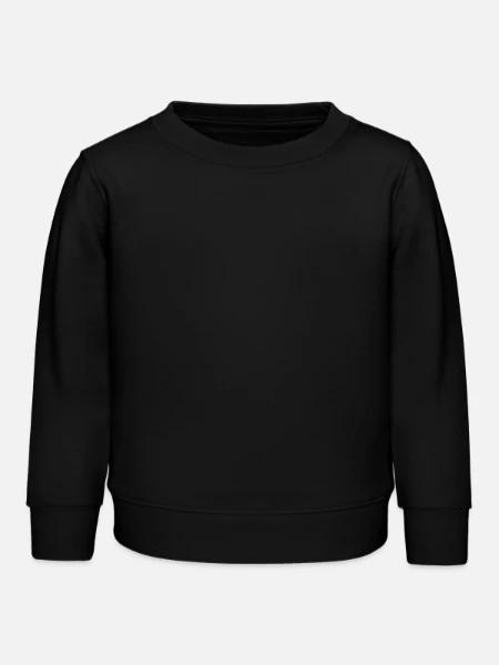 Sweat enfant bio Stanley/Stella - noir - Devant
