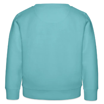 Sweat enfant bio Stanley/Stella - turquoise pastel - Dos - AI Model Kid Female (0cm)