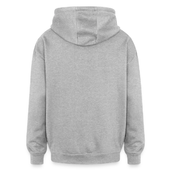 Oversized Unisex Hoodie - heather grey - Back - Noah (186cm)