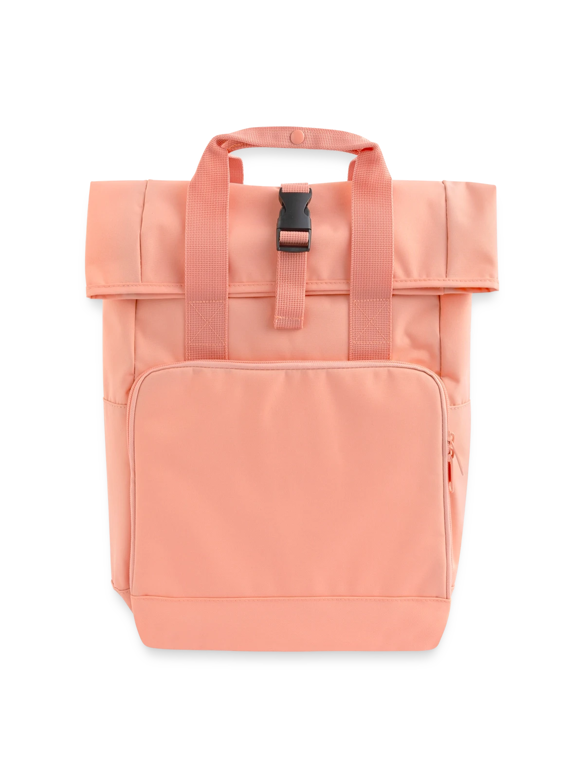 Rolltop Rucksack mit zwei Griffen - Chintzrosa - Vorne