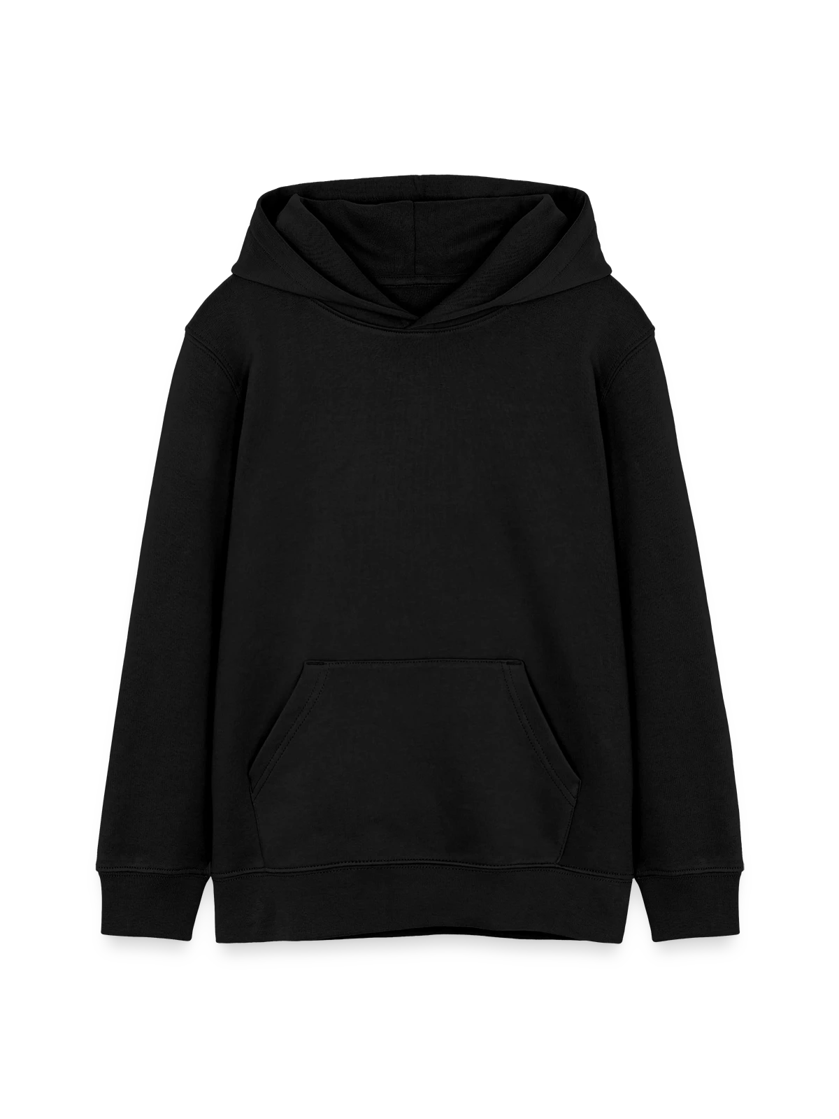 Sweat à capuche ado bio Stanley/Stella - noir - Devant