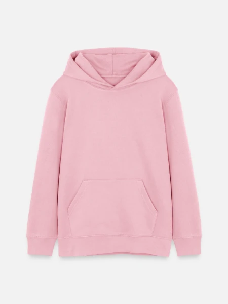Sweat à capuche ado bio Stanley/Stella - rose pâle - Devant
