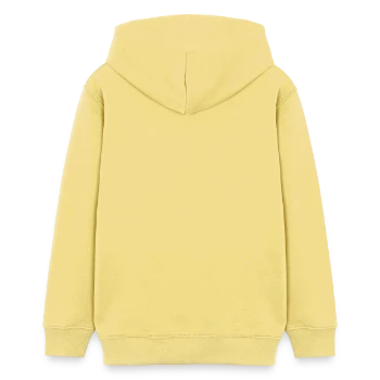 Sweat à capuche ado bio Stanley/Stella - jaune viva  - Dos - AI Model Teenager Female light (150cm)