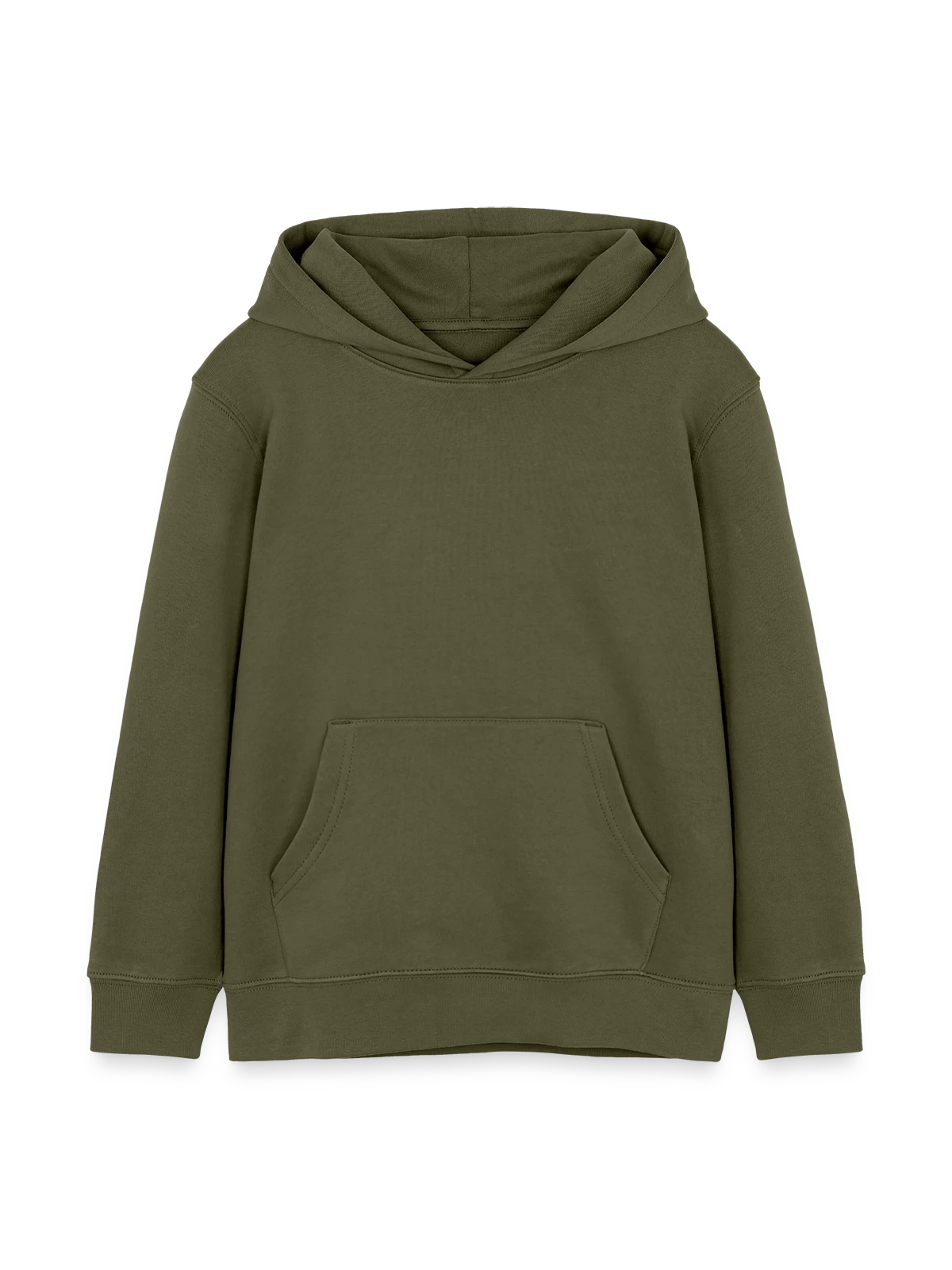 Sweat à capuche enfant bio Stanley/Stella - kaki - Devant