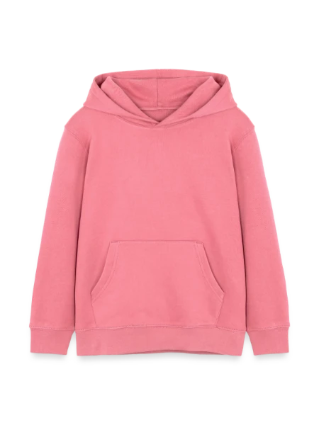Kids Organic Hoodie by Stanley/Stella - pink joy  - Front