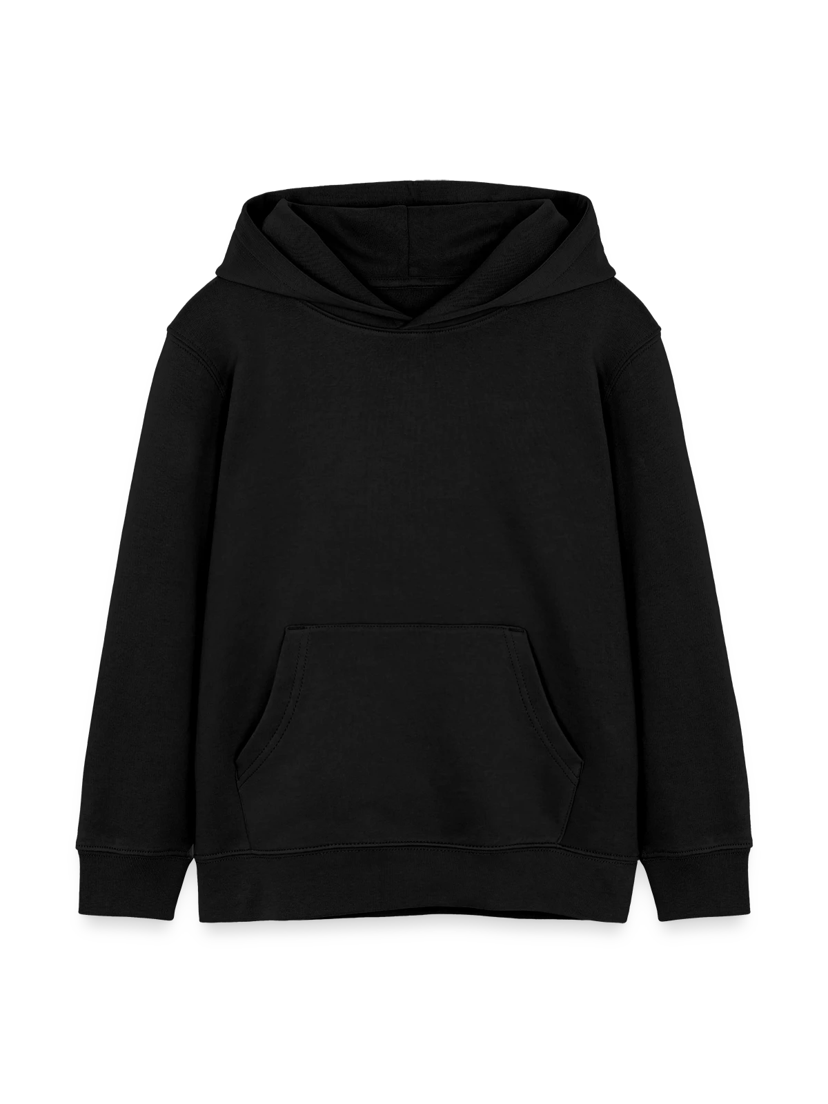 Sweat à capuche enfant bio Stanley/Stella - noir - Devant