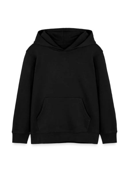 Kids Organic Hoodie by Stanley/Stella - black - Front