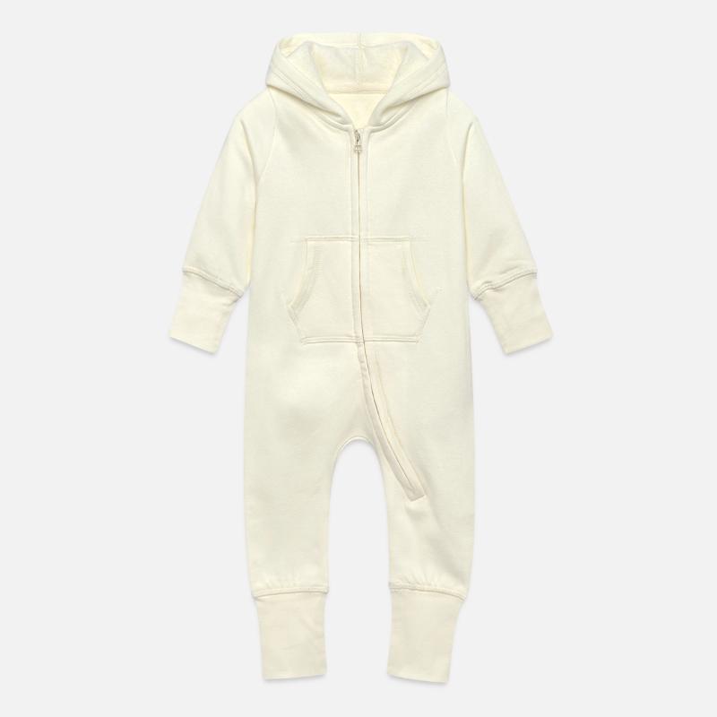 Grenouillère à capuche bio en molleton Bébé