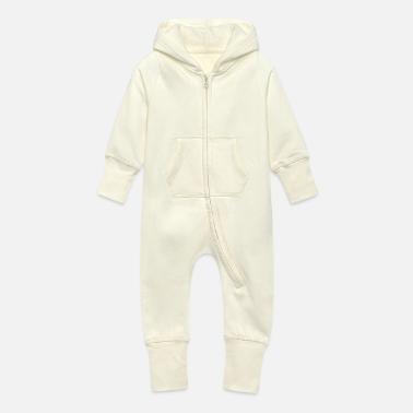 Tutina con cappuccio felpata ecologica per neonato