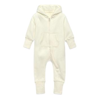Tutina con cappuccio felpata ecologica per neonato