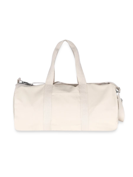 Sac de sport en toile recyclée Stanley/Stella - blanc naturel - Devant