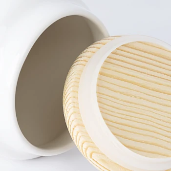 Boîte à biscuits avec couvercle en bois